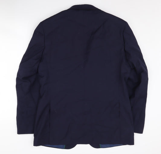 Mens UK Size 40 Marks and Spencer Regular Blue Suit Jacket