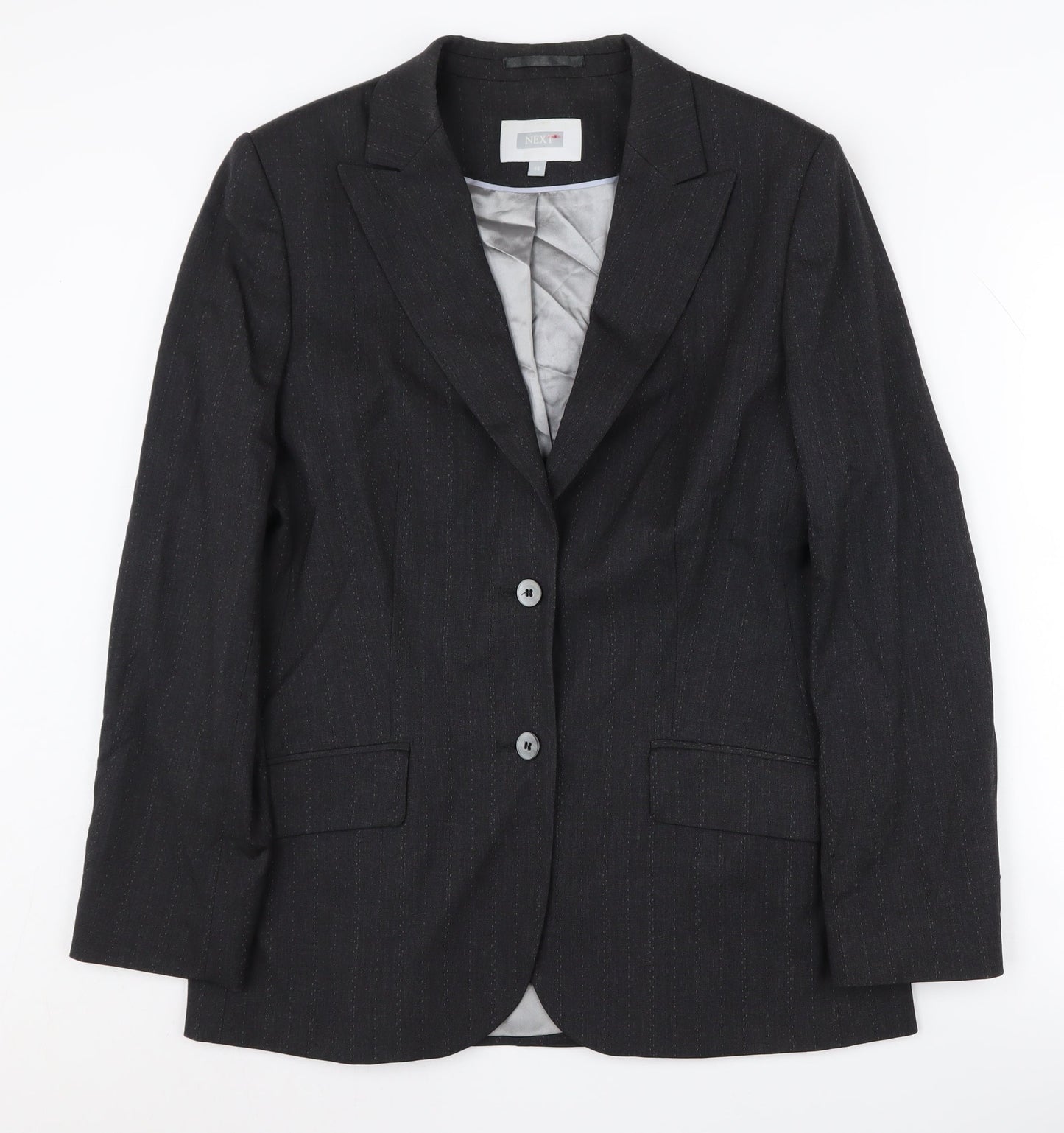 Next Women's Black Pinstripe Blazer Size 14