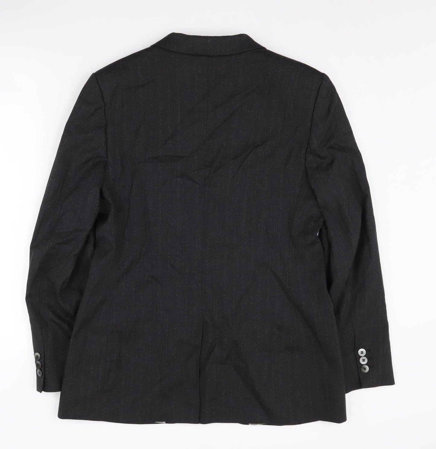 Next Women's Black Pinstripe Blazer Size 14