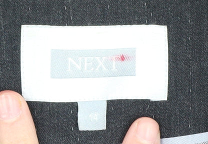 Next Women's Black Pinstripe Blazer Size 14