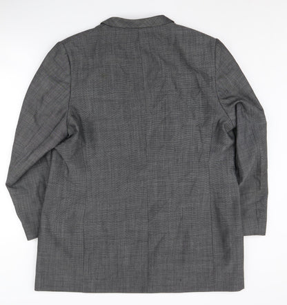 Marks and Spencer Women’s Grey Checked Blazer UK 20