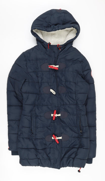 Super Dry Women's Blue XS Puffer Jacket