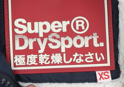 Super Dry Women's Blue XS Puffer Jacket