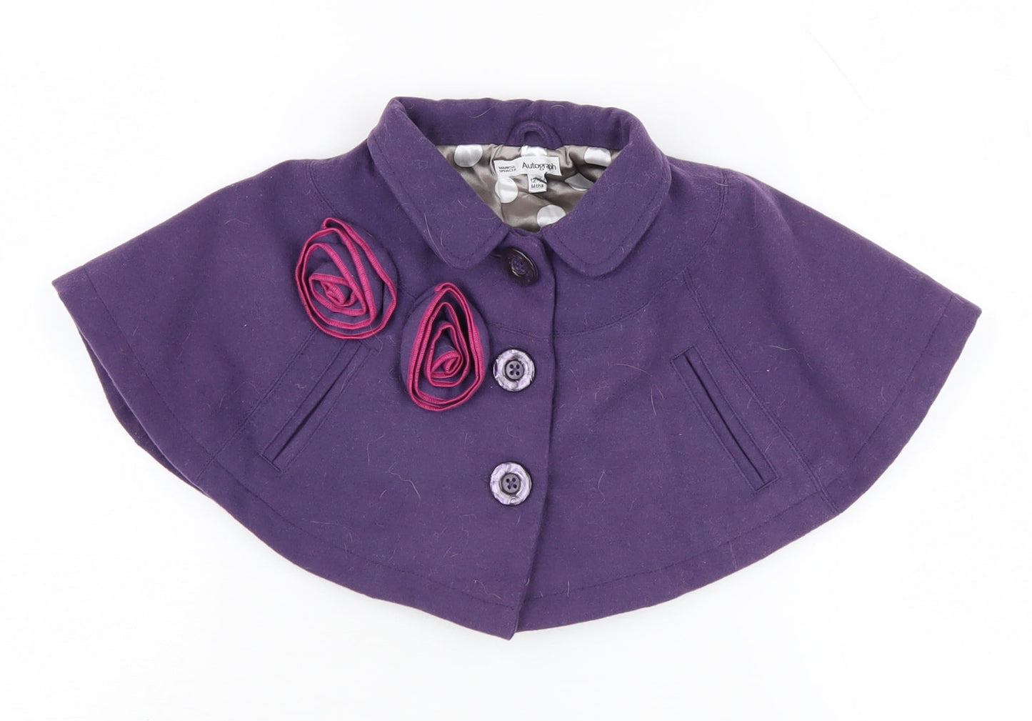 Marks and Spencer Purple Cape 12-18 Months Unisex Toddler