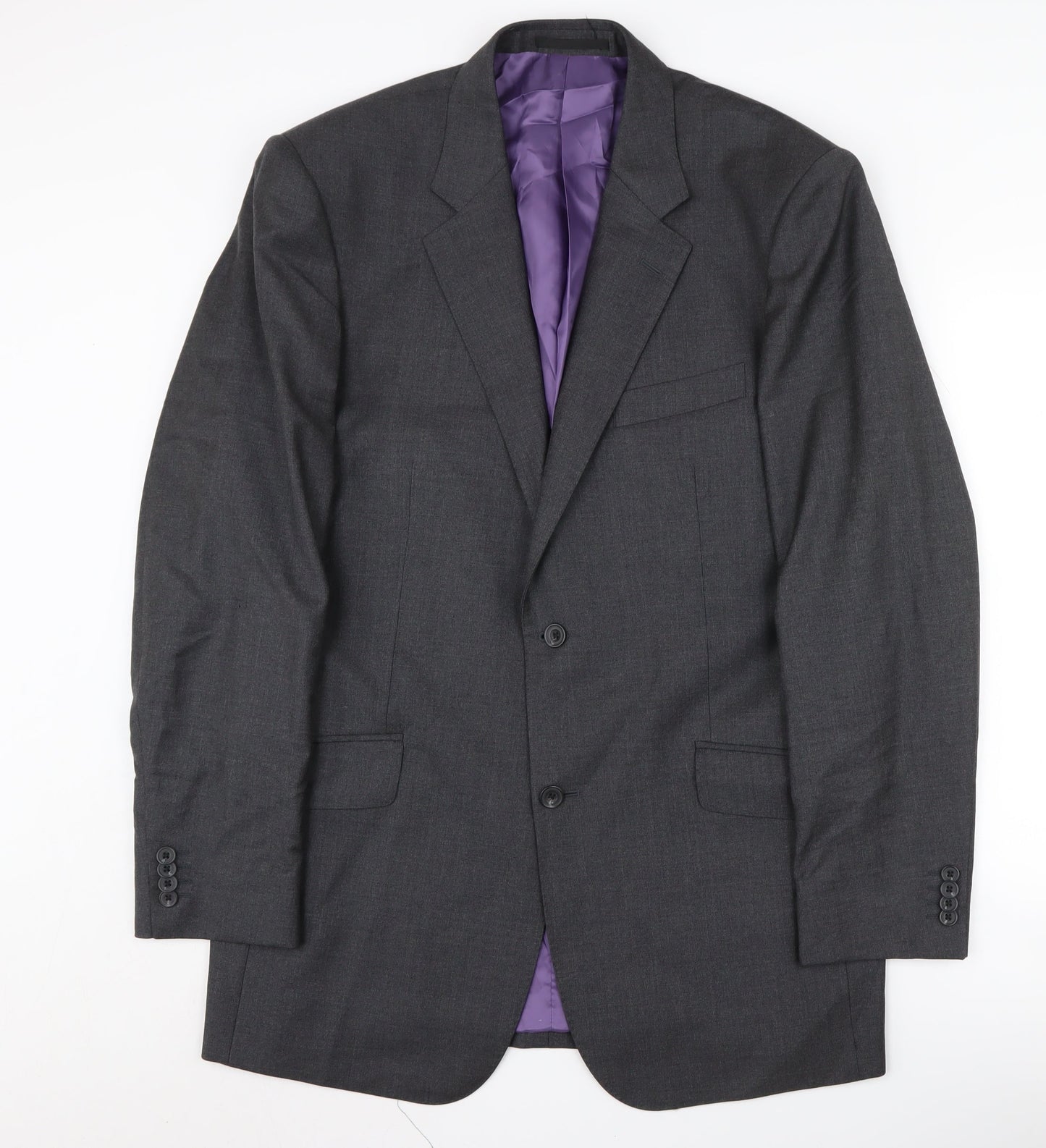 Mens UK Size 42 T.M.Lewin Regular Grey Suit Jacket