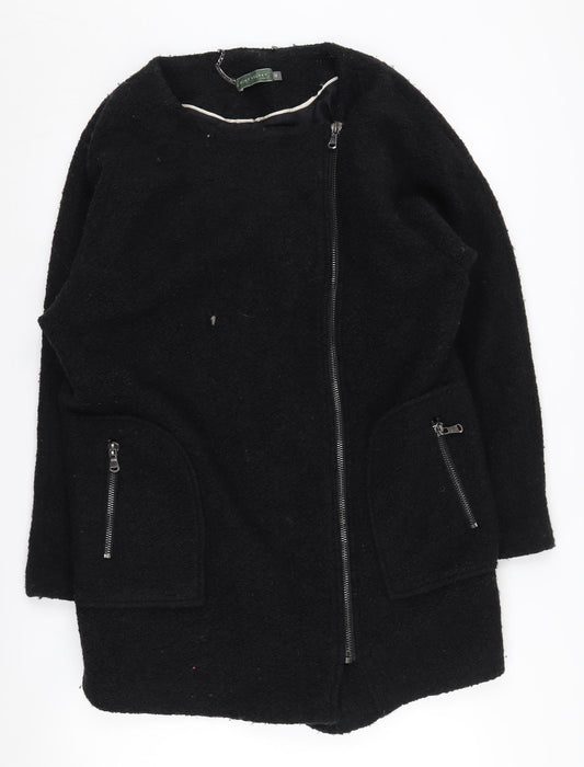 Mint Velvet Women’s Black Mid-Length Coat Size 12