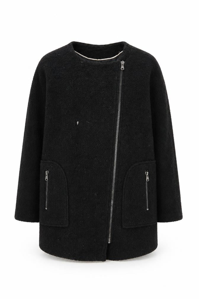 Mint Velvet Women’s Black Mid-Length Coat Size 12
