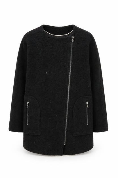Mint Velvet Women’s Black Mid-Length Coat Size 12