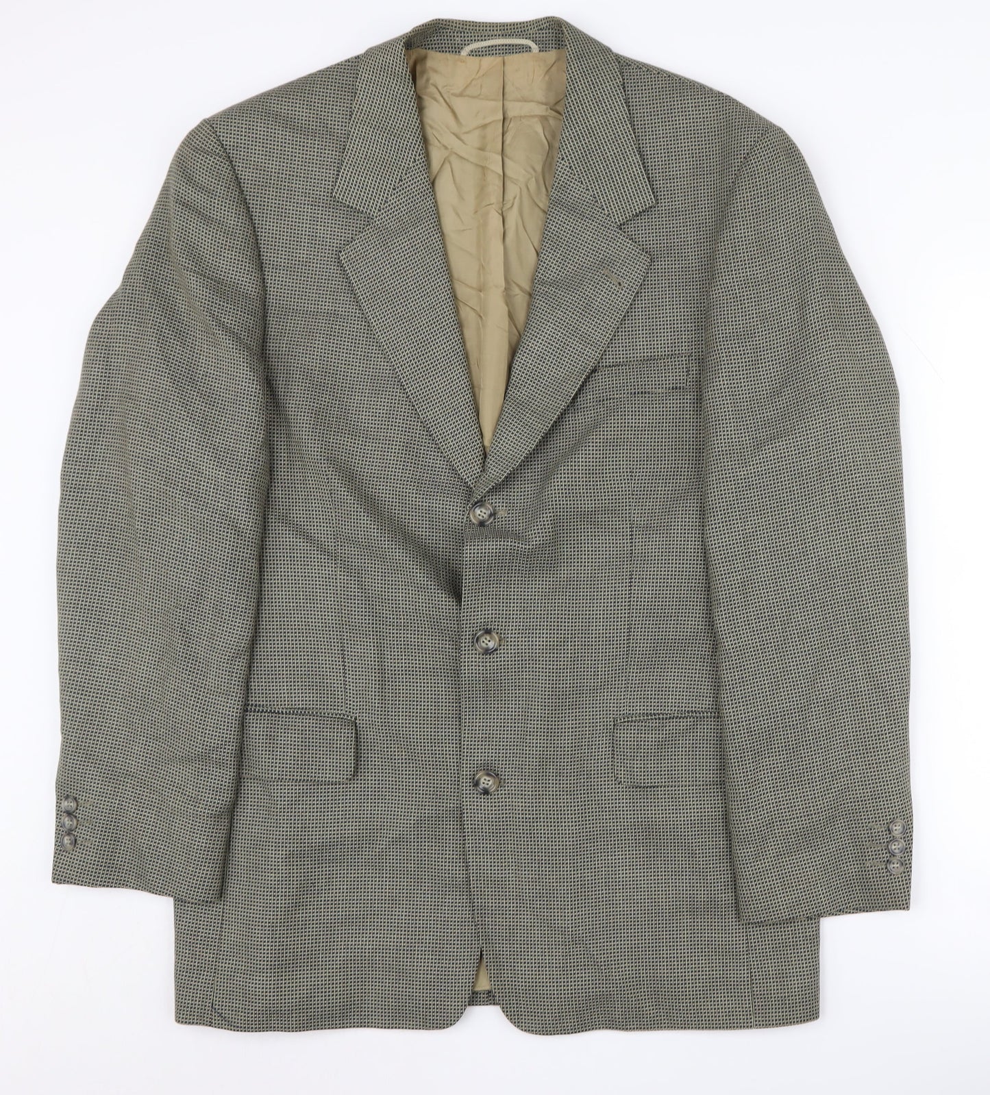 Mens UK Size 40 Desch Regular Grey Suit Jacket