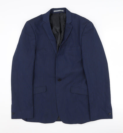 Mens UK Size 38 Red Herring Regular Blue Suit Jacket