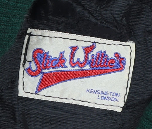 Stick Willie's Green Varsity Jacket, Medium, Unisex