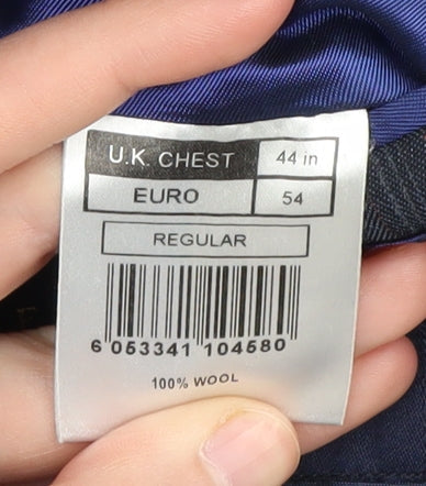 Mens UK Size 44 Alexandre Regular Blue Suit Jacket