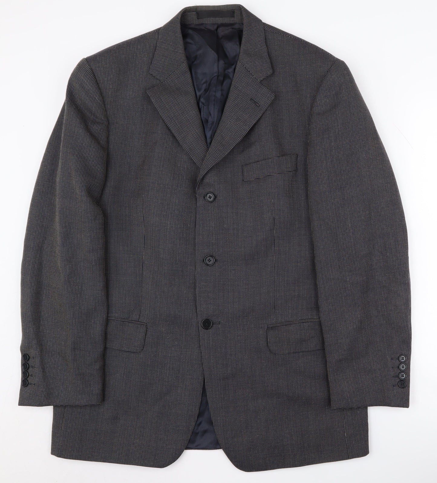 Mens UK Size 40 Marks and Spencer Regular Navy Suit Jacket