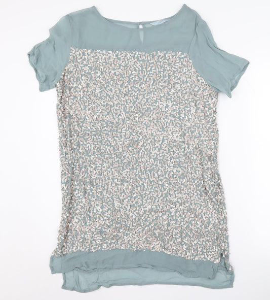Womens UK Size 12 NEXT Green Tunic Tunic