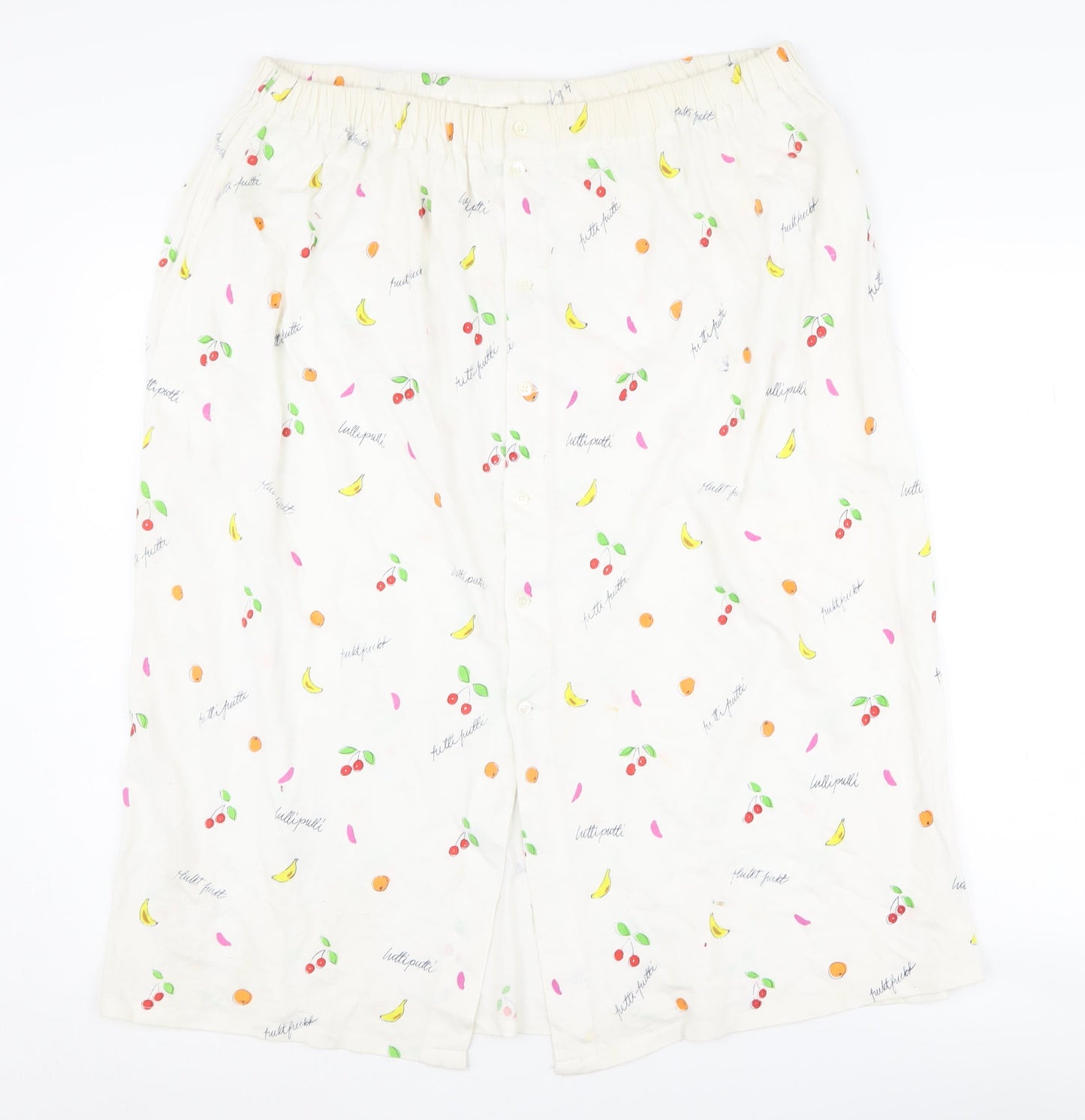 Marc O'Polo Women's Ivory Cotton Fruit Skirt S