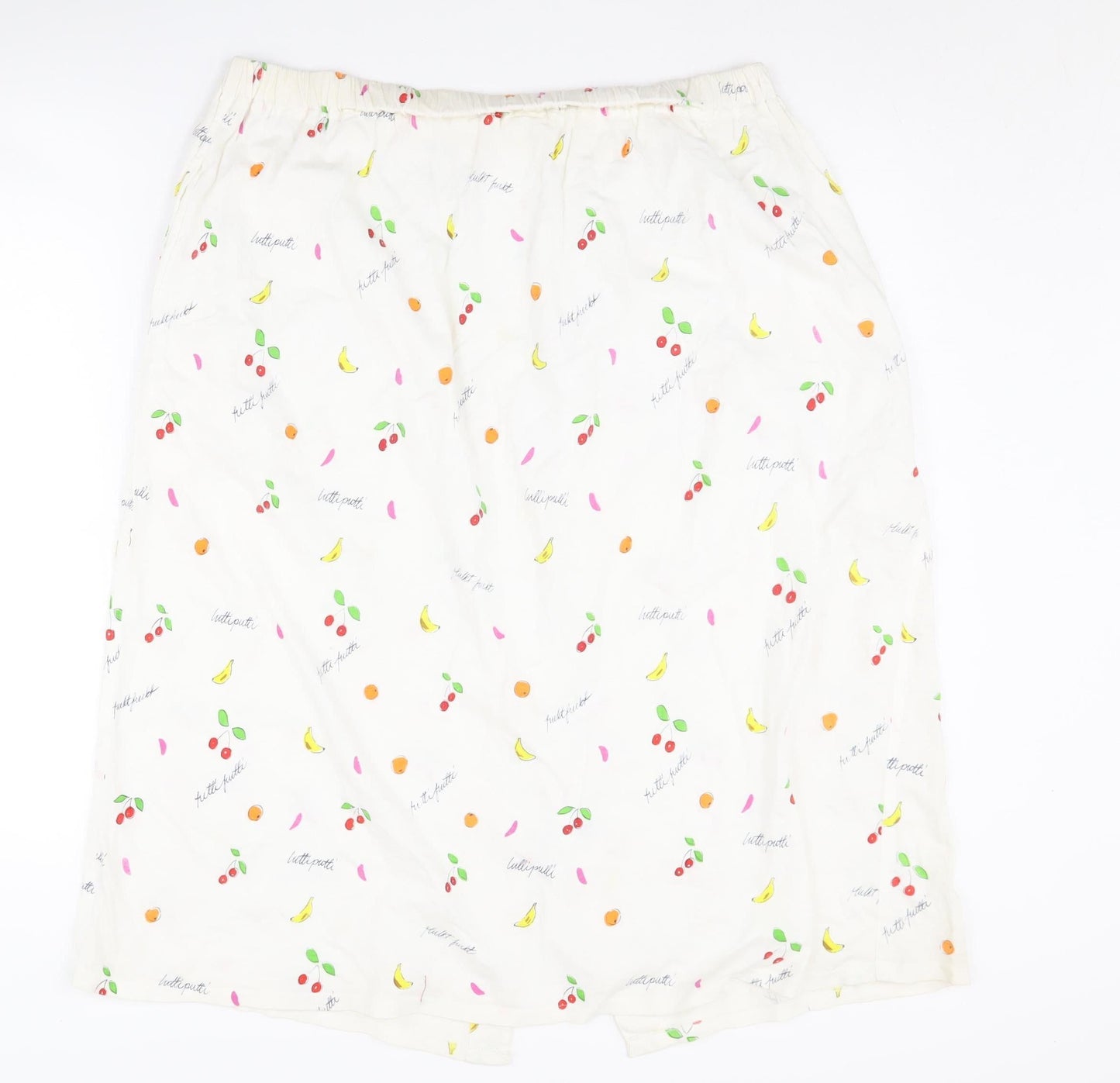 Marc O'Polo Women's Ivory Cotton Fruit Skirt S