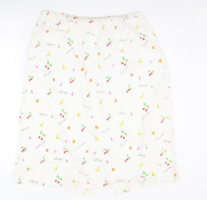 Marc O'Polo Women's Ivory Cotton Fruit Skirt S