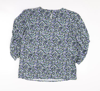 Womens UK Size 10 VILA Multicoloured Basic Blouse