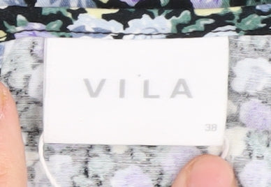 Womens UK Size 10 VILA Multicoloured Basic Blouse