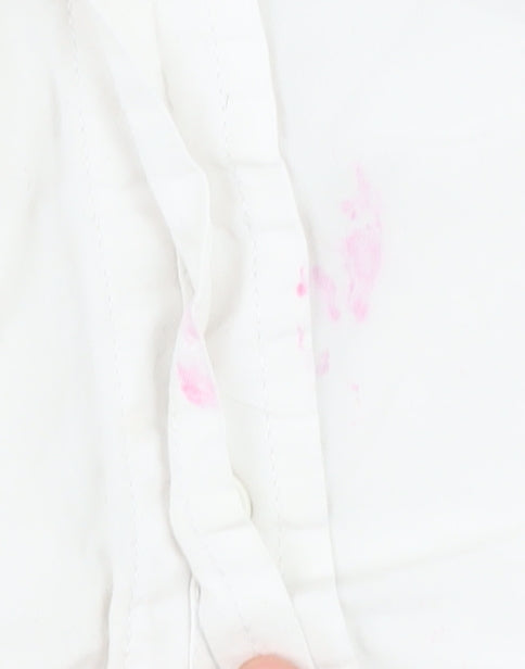 Joe Browns Unisex White Floral Button-Up Shirt L