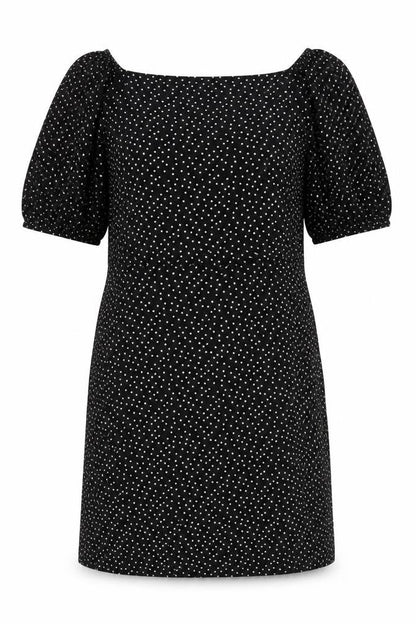 Red Herring Women's Black Polka Dot Shift Dress Size 12