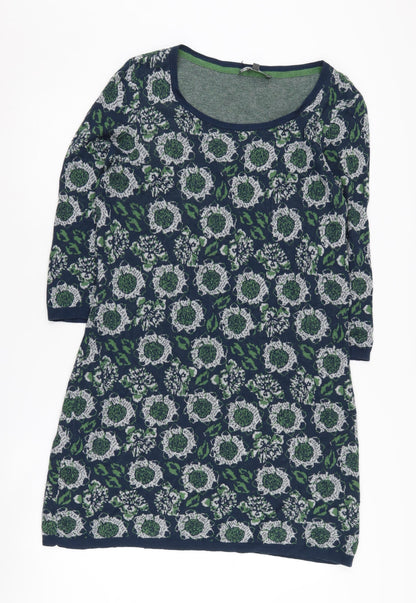 Laura Ashley Women's Green Floral Shift Dress Size 14
