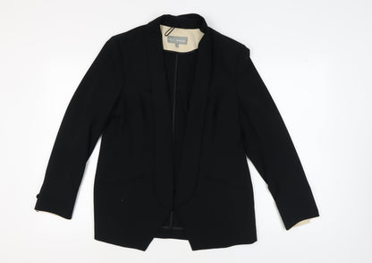 Marks and Spencer Women's Black Blazer Shawl Lapel Size 14