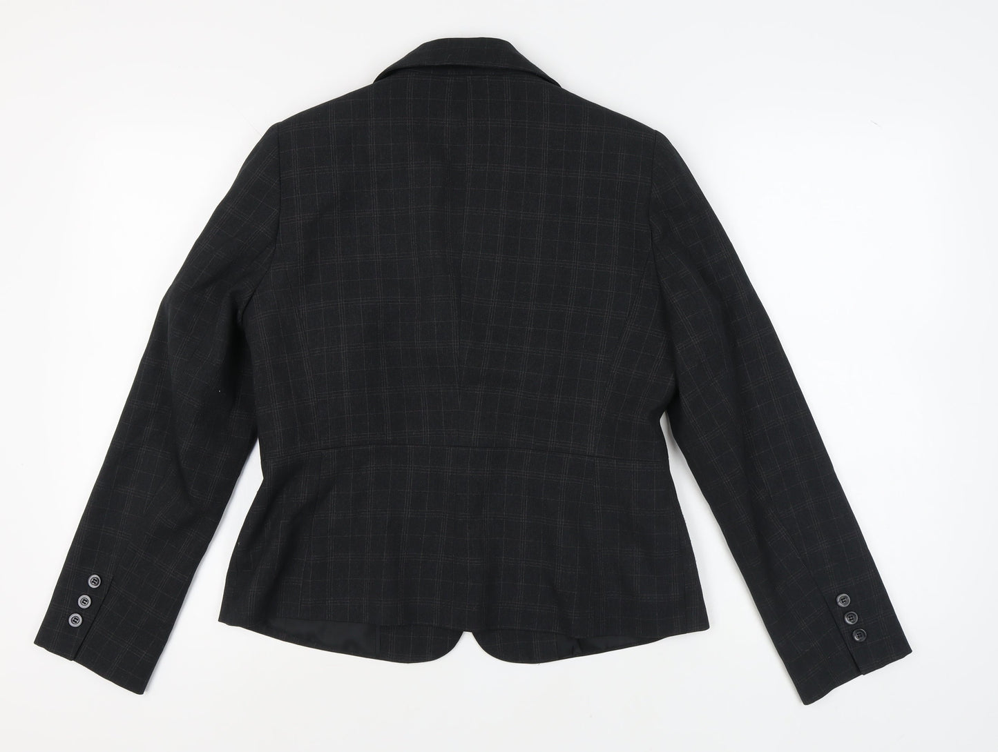 e-vie Women's Black Check Blazer UK 14