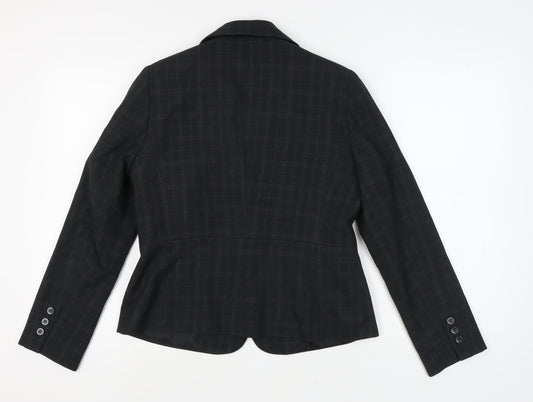 e-vie Women's Black Check Blazer UK 14