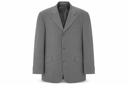 Amici Men's Grey Striped Blazer 44R - Business Jacket