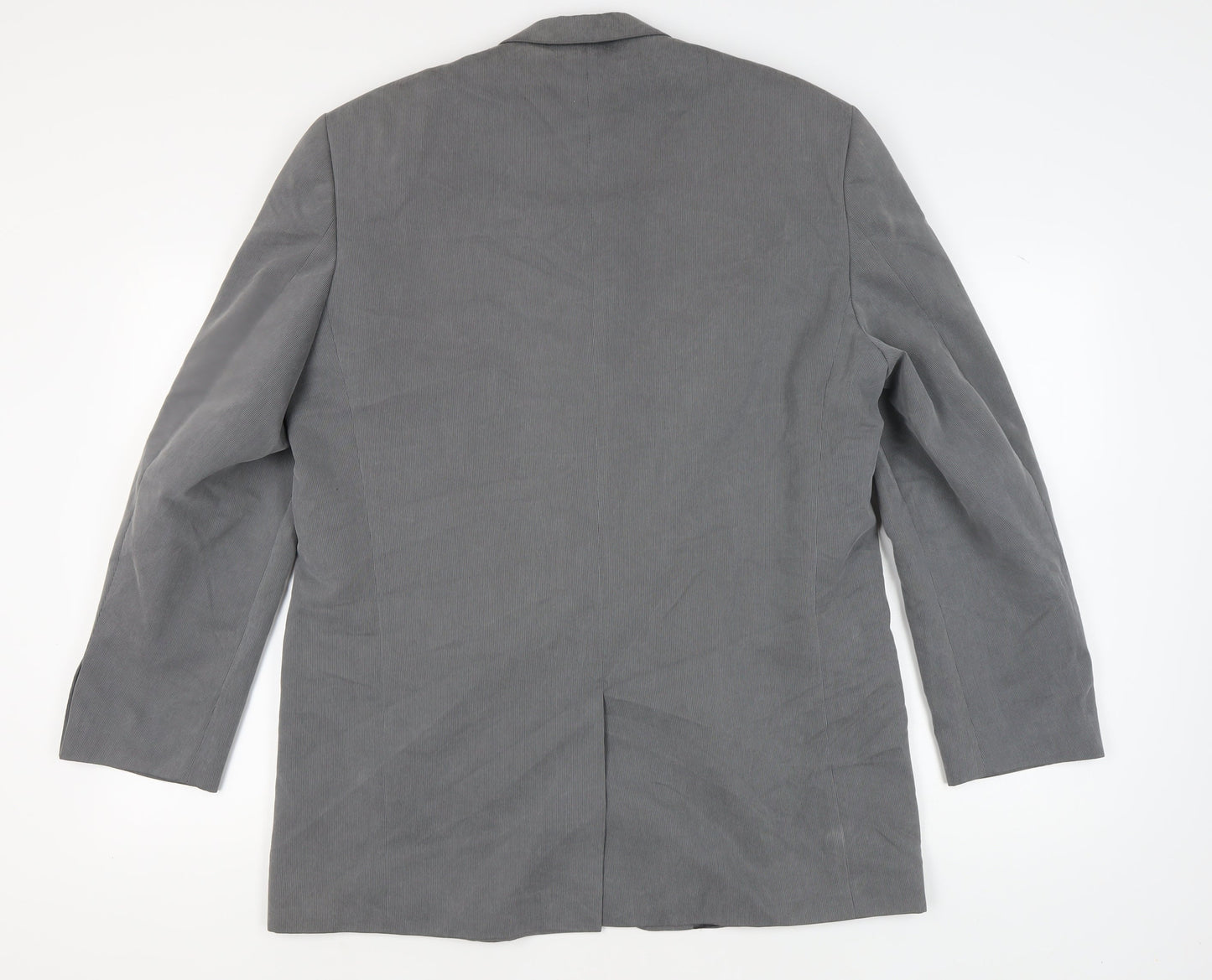 Amici Men's Grey Striped Blazer 44R - Business Jacket