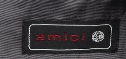 Amici Men's Grey Striped Blazer 44R - Business Jacket