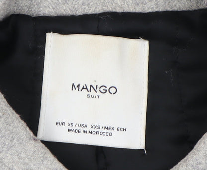 Womens UK Size XS Mango Grey Basic Jacket