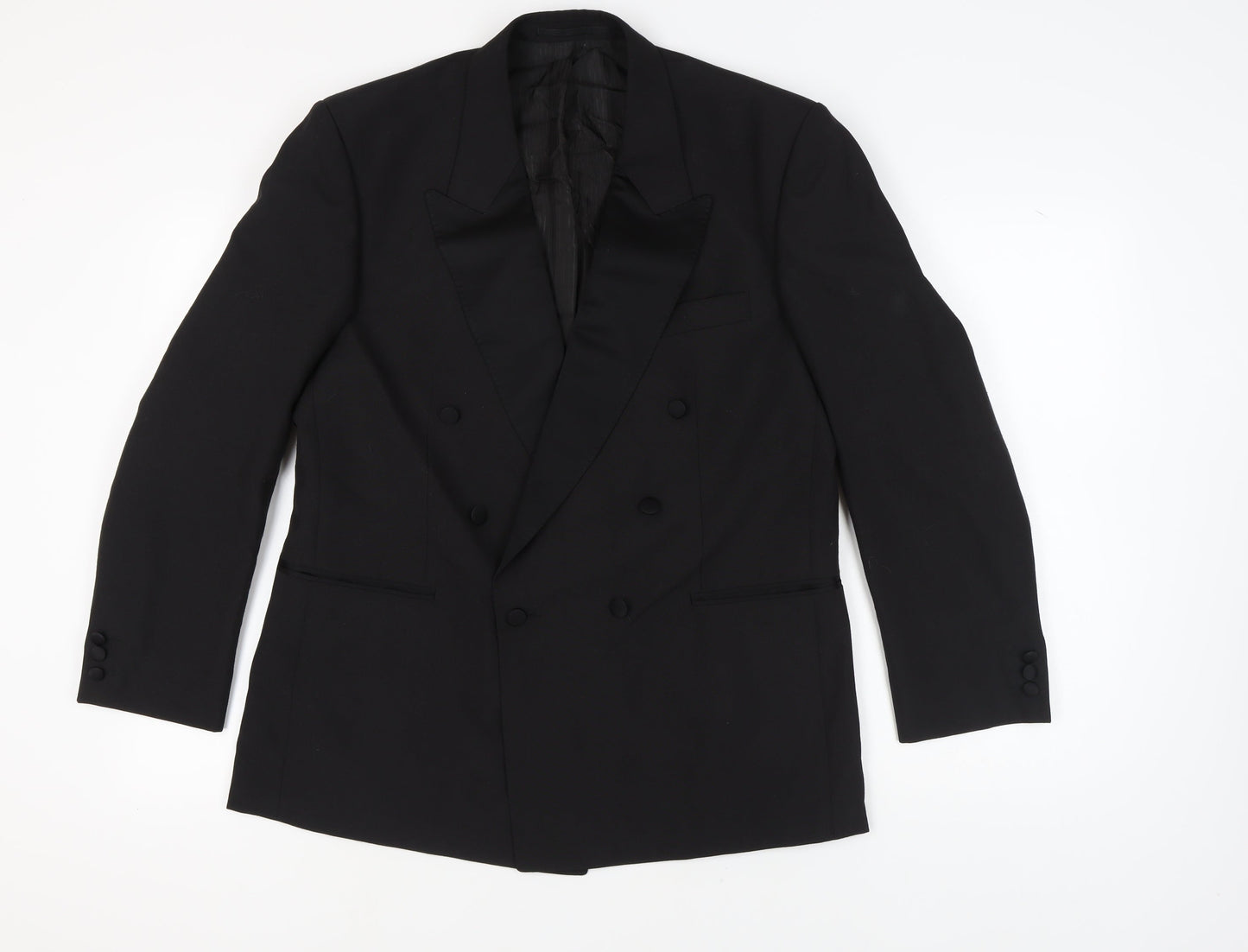 Mens UK Size 42 Varteks Regular Black Suit Jacket