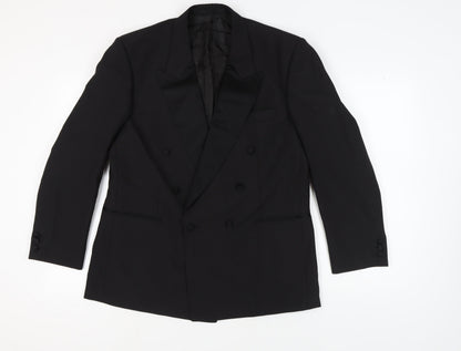 Mens UK Size 42 Varteks Regular Black Suit Jacket