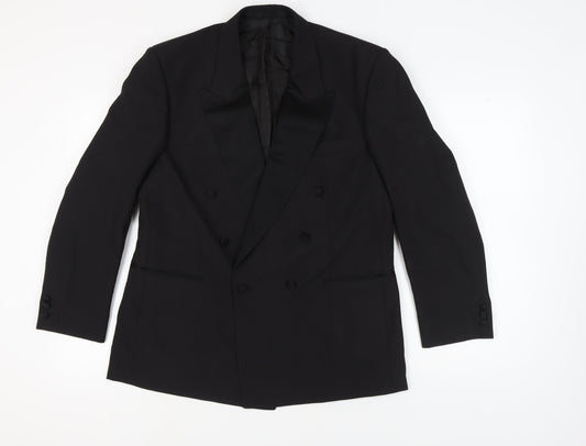 Mens UK Size 42 Varteks Regular Black Suit Jacket