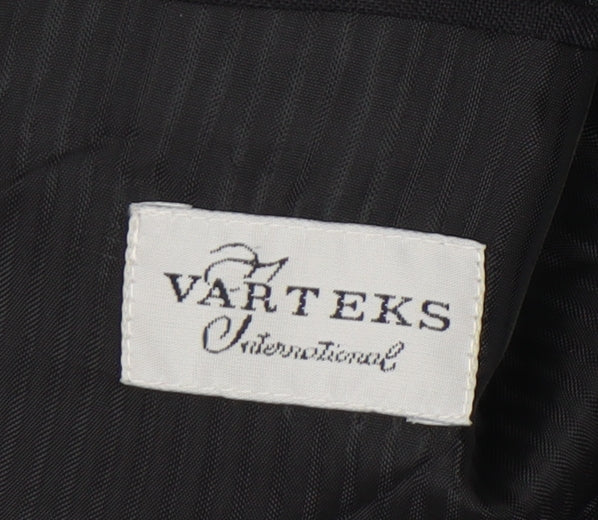 Mens UK Size 42 Varteks Regular Black Suit Jacket