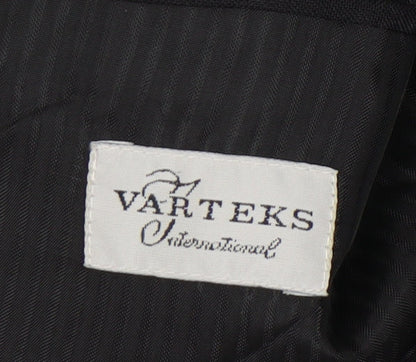 Mens UK Size 42 Varteks Regular Black Suit Jacket