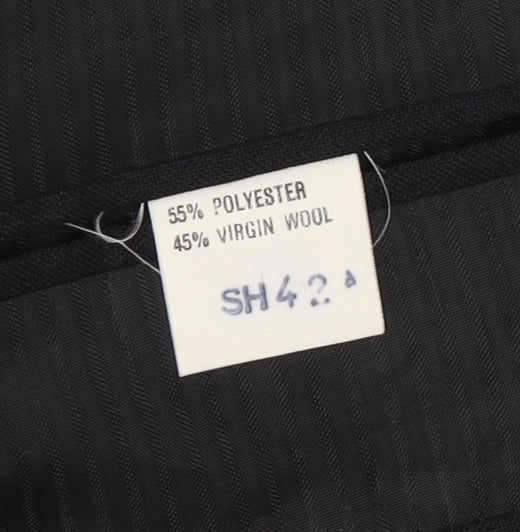 Mens UK Size 42 Varteks Regular Black Suit Jacket