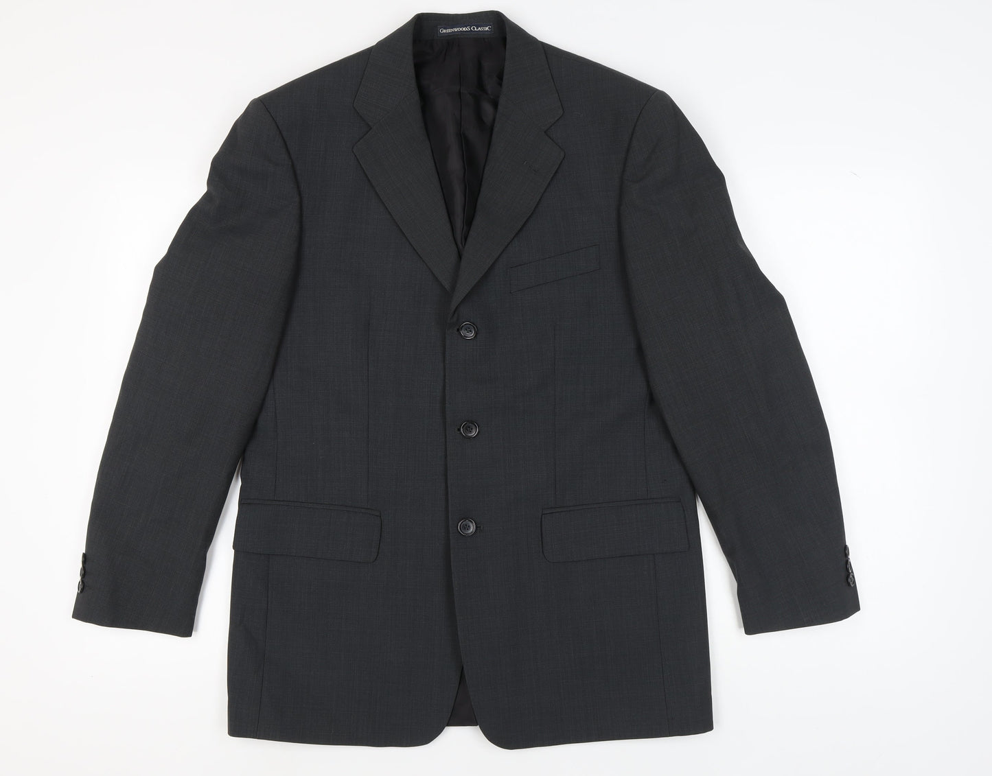 Mens UK Size 38 Greenwoods Regular Grey Suit Jacket