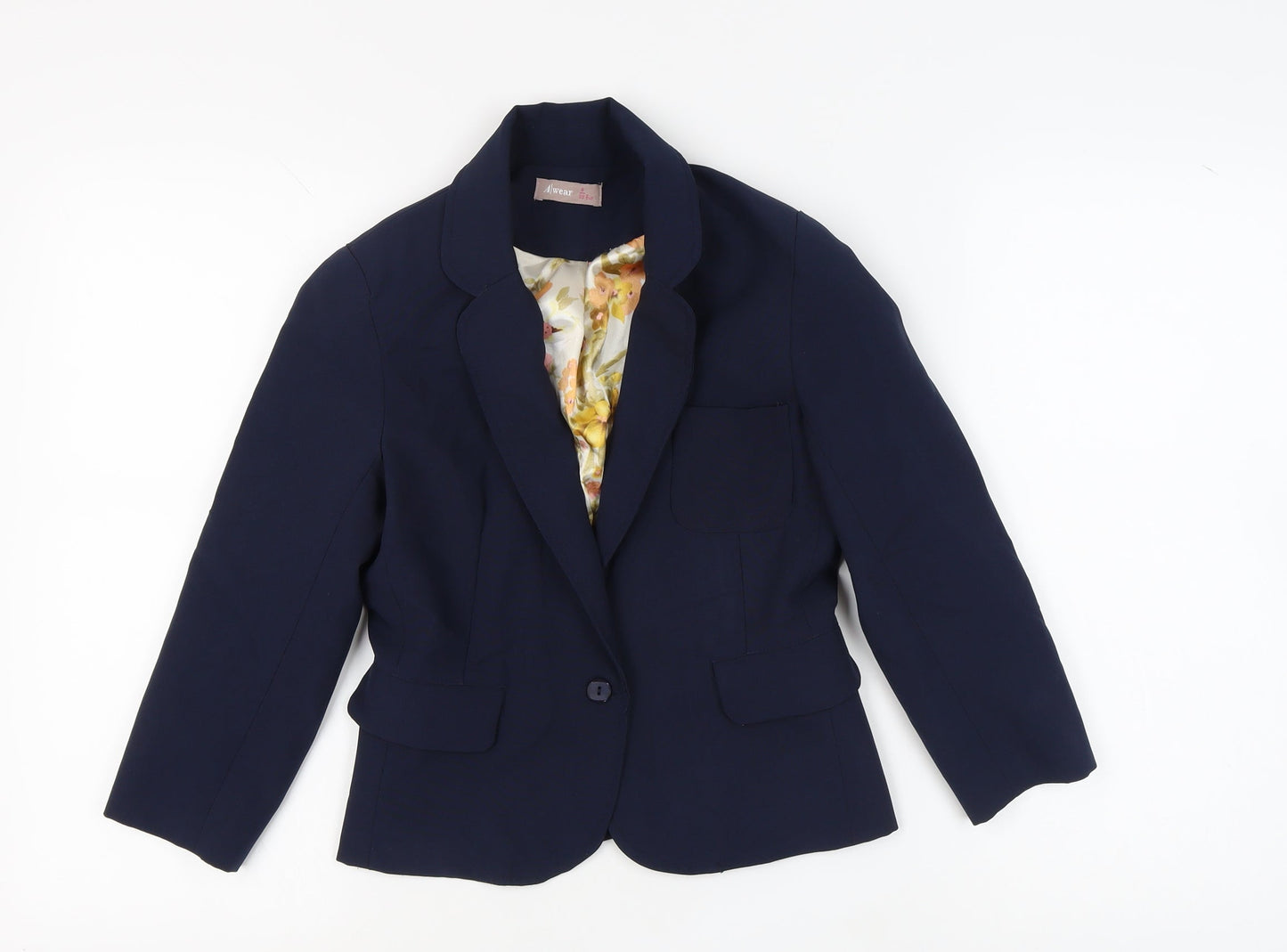 Awear Women's Blue Blazer, Size 10, Business Style