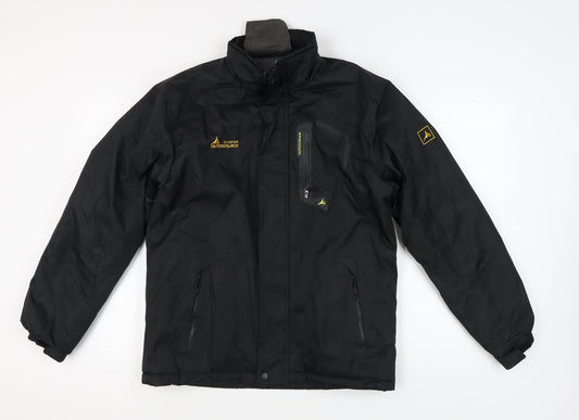 Mens UK Size L Outdoorjack Black Anorak Coat