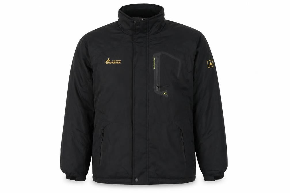 Mens UK Size L Outdoorjack Black Anorak Coat