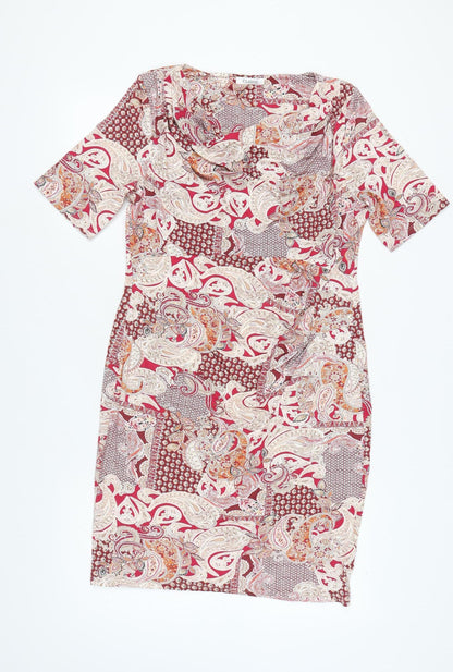 Marks and Spencer Women's Multicoloured Paisley Sheath Dress 14