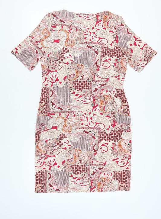 Marks and Spencer Women's Multicoloured Paisley Sheath Dress 14