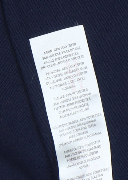 Boohoo Women's Blue Regular Fit Blazer UK 14