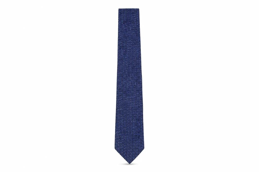 Mens Paul Costelloe Blue Geometric 100% Silk  Tie