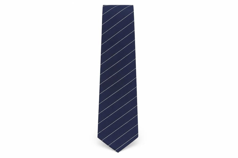 Mens Frangi Blue Striped 100% Silk  Tie