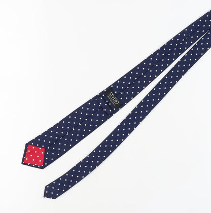 Jeff Banks Men's Blue Polka Dot Silk Tie