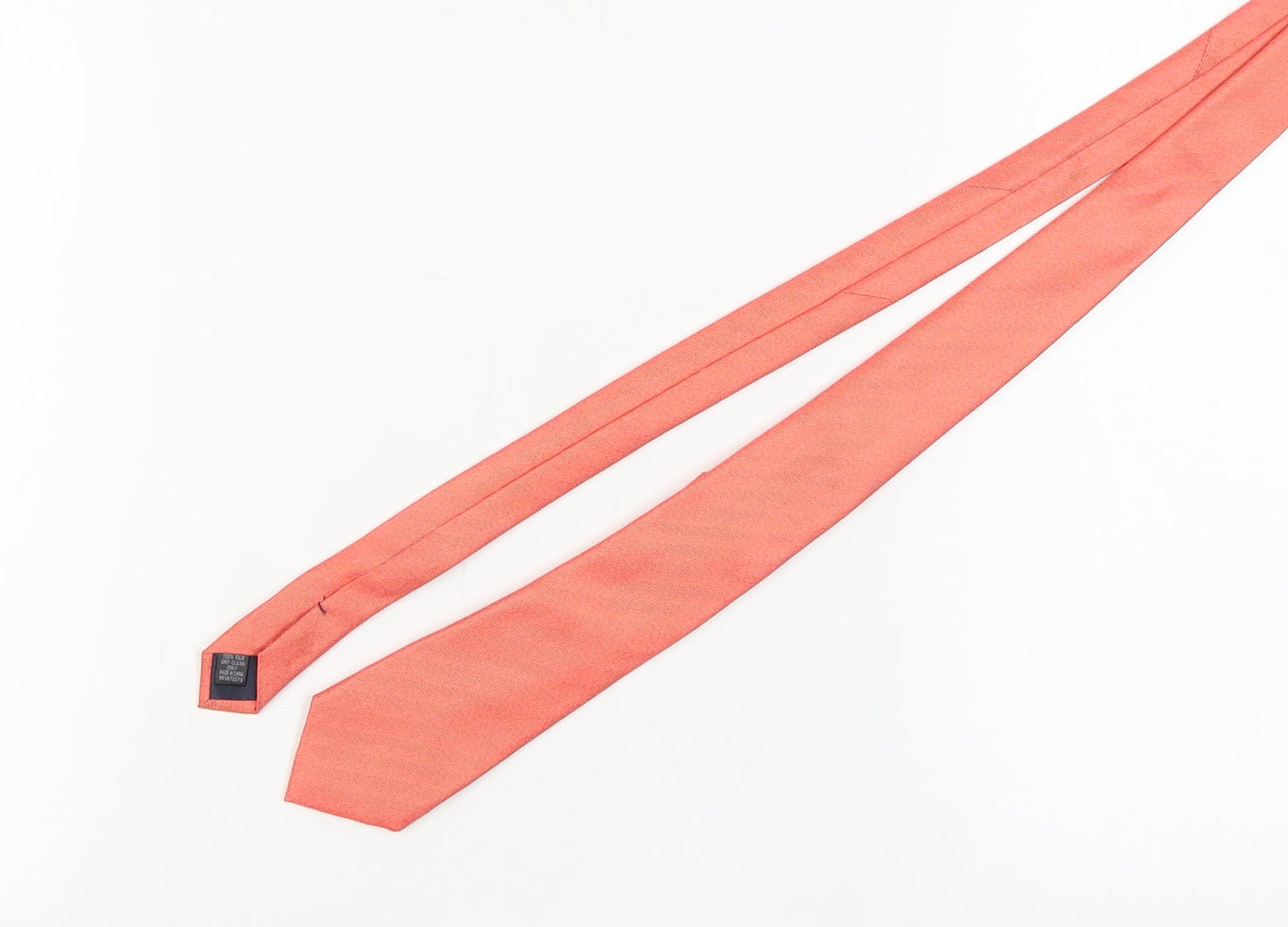 Moss 1851 Men's Coral Silk Slim Tie One Size